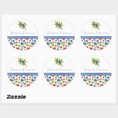 Étiquette de canne à confiture de bleueberry (Feuille)