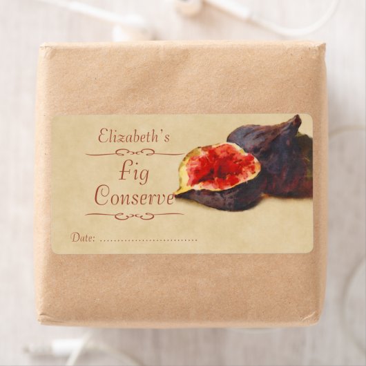 Étiquette de canne à fig (En situation)