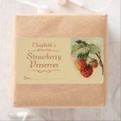 Étiquette de canne à fraises (En situation)