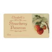 Étiquette de canne à fraises (Devant)