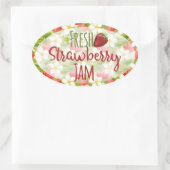 Étiquette de canne à la confiture de fraises (Sac)