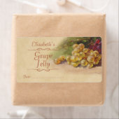 Étiquette de canne à raisins (En situation)