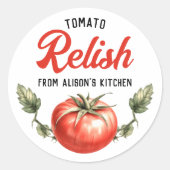 Étiquette de canne à tomate sur mesure (Devant)