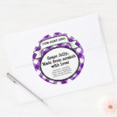 Étiquette de canne/carénage personnalisé, En vichy (Enveloppe)