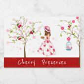 Étiquette de canne Cerry Preserve (Étiquettes simples)