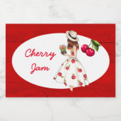 Étiquette de canne Cerry Preserve (Étiquettes simples)