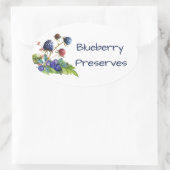 Étiquette de canne de confiture de bleuets (Sac)