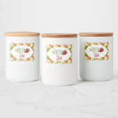 Étiquette de canne de confiture de fraises (Bouteilles)