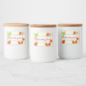 Étiquette de canne de confiture de fraises (Bouteilles)