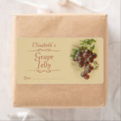 Étiquette de canne de raisins (En situation)