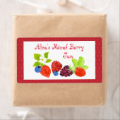 Étiquette de canne de réserve de baies mixtes (En situation)