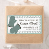 Étiquette de canne Mitts à four personnalisé (En situation)