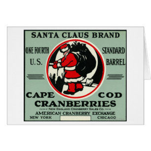 Étiquette de canneberge de marque de Cape Cod le