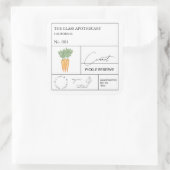 Étiquette de carotte d'Apothécaire (Sac)