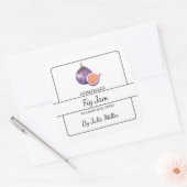 Étiquette de Carré de confiture de fig fait maison (Enveloppe)