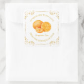 Étiquette de Carré de confiture de Tangerine maiso (Sac)