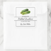 Étiquette de Carré de courgettes cuites maison (Sac)