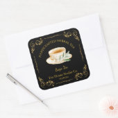 Étiquette de Carré de thé vintage (Enveloppe)