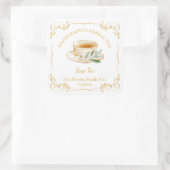 Étiquette de Carré de thé vintage (Sac)