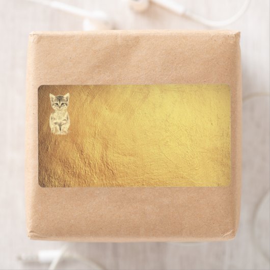 Étiquette de carte d'expédition standard (En situation)