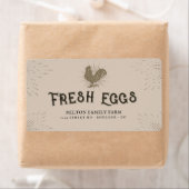 Étiquette de carton de script décoratif rustique (En situation)