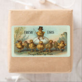 étiquette de carton d'oeuf frais vintage Wrangler (En situation)