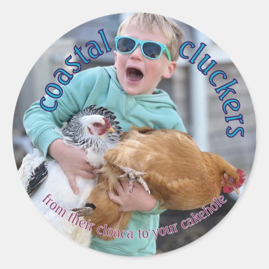 Étiquette de carton d'oeuf - humour (Devant)