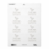 Étiquette de carton d'oeuf - Personnalisez-le pour (Feuille entière)