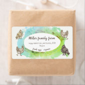 Étiquette de carton d'oeuf rose moderne Bordure do (En situation)