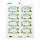 Étiquette de carton d'oeuf rose moderne Bordure do (Feuille entière)