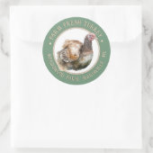 Étiquette de carton d'œufs verts fantaisie Ferme f (Sac)