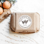 Étiquette de carton vintage Farm Fresg Eggs<br><div class="desc">Étiquette Étiquette vintage au coq et au poulet Farm Fresh Eggs Carton</div>