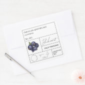 Étiquette de cassis apothécaire (Enveloppe)
