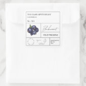 Étiquette de cassis apothécaire (Sac)