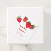 Étiquette de chaîne de produit de fraise (En situation)