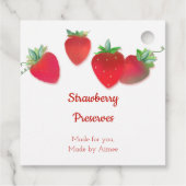 Étiquette de chaîne de produit de fraise (Dos)