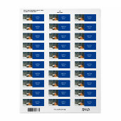 Étiquette de chalet Cabine de journal (Feuille entière)