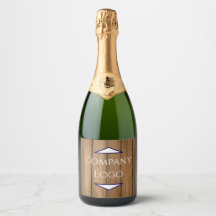 Étiquette de Champagne avec Logo de Société Person