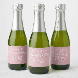 Étiquette de champagne miniature personnalisée pou