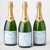 Étiquette de Champagne pour une Baby Shower de mar (Bouteilles)