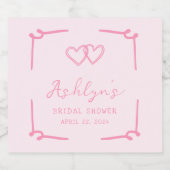 Étiquette de champagne pour une baby shower mariag (Étiquettes simples)