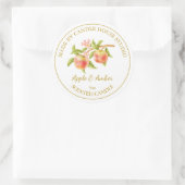 Étiquette de chandelle d'Apple maison en or | Blan (Sac)