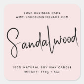 Étiquette de chandelle de cosmétique de script mod (Devant)