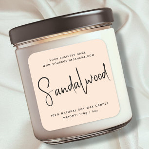 Étiquette de chandelle de cosmétique de script mod