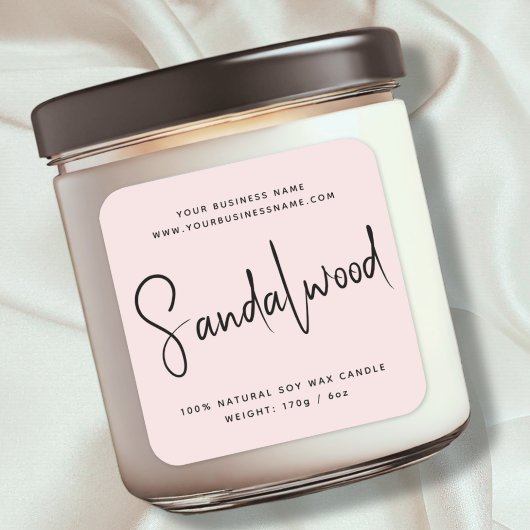 Étiquette de chandelle de cosmétique de script mod