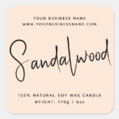Étiquette de chandelle de cosmétique de script mod (Devant)