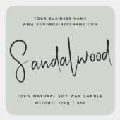 Étiquette de chandelle de cosmétique de script mod (Devant)