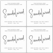 Étiquette de chandelle de cosmétique de script mod (Devant)