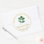 Étiquette de chandelle de menthe poivrée maison en (Enveloppe)