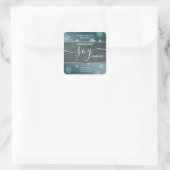 Étiquette de chandelle de soja de l'élégant flocon (Sac)